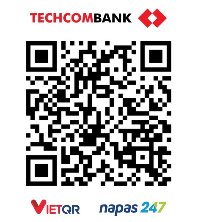 Mã QR chuyển khoản ủng hộ OnThiOnline qua tài khoản Techcombank của MẠC THỊ HOA